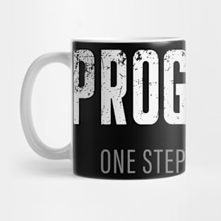 Progress One Step At A Time Motivation Mug